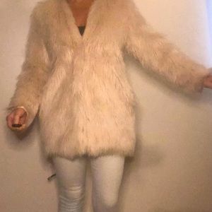 Faux fur jacket